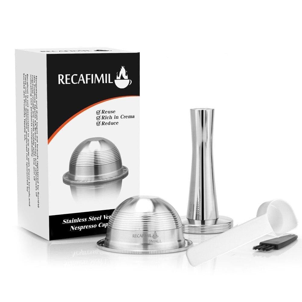 Capsules réutilisables pour Vertuo et Delonghi