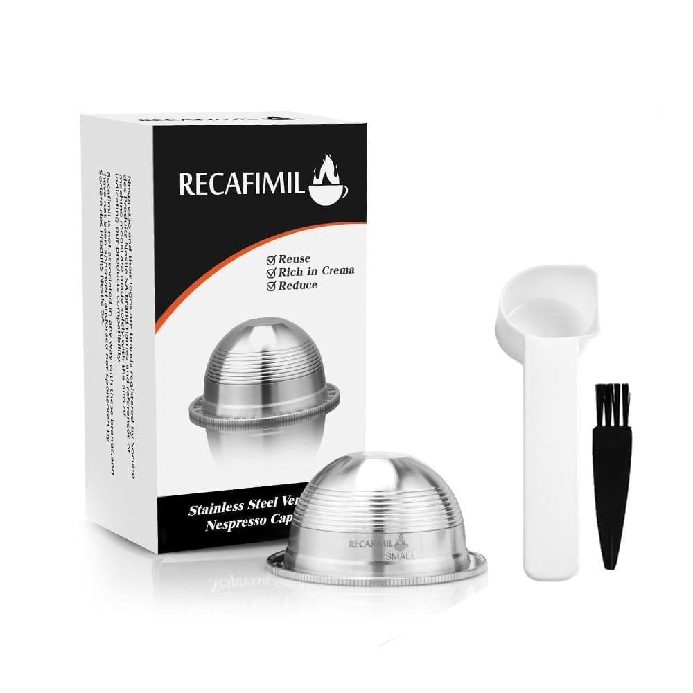 Capsules réutilisables pour Vertuo et Delonghi