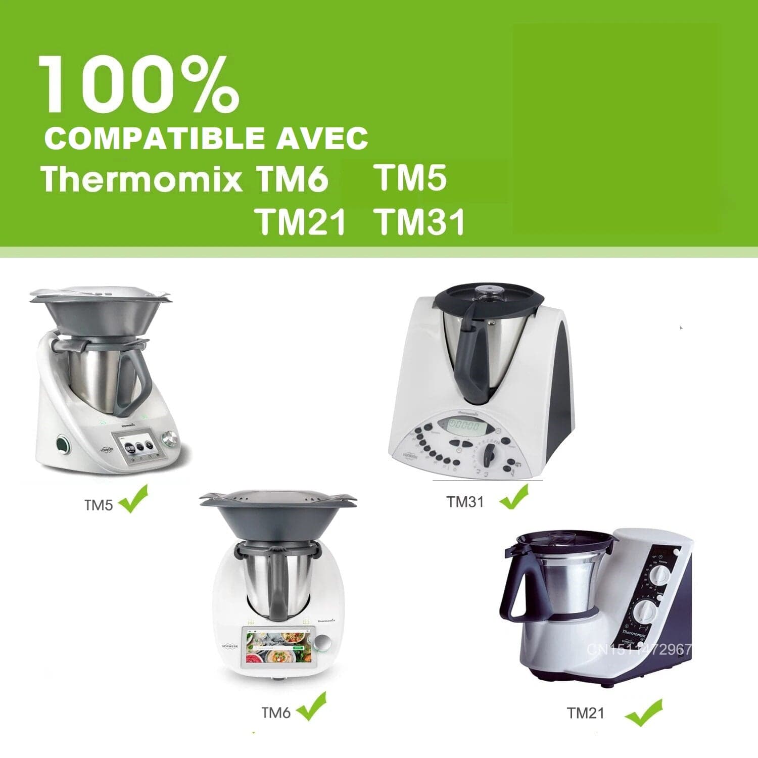 Clé de démoulage de pâte pour Thermomix