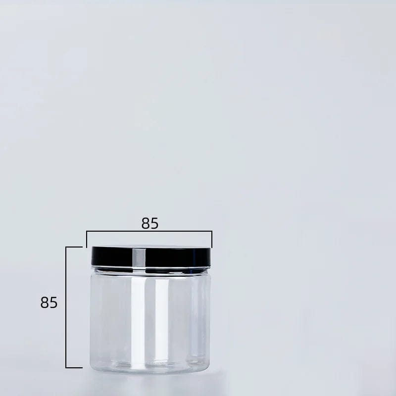 Clear Sealed Can With Lid Plastic Empty Packing Bottle Circular Storage Bucket Biscuit Jar Food Grade Sealed Cans Tank Container 420ml