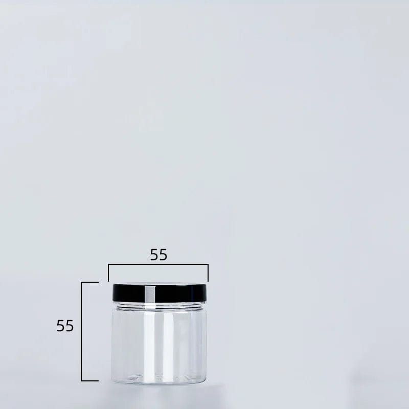 Clear Sealed Can With Lid Plastic Empty Packing Bottle Circular Storage Bucket Biscuit Jar Food Grade Sealed Cans Tank Container 93ml