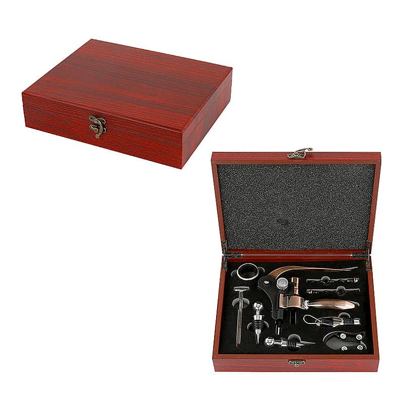 Coffret Sommelier en Bois du Tire-Bouchon à Levier double