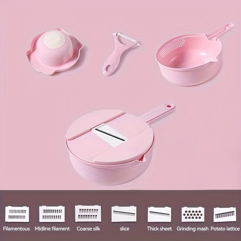 Coupe-Légumes 12 en 1 Manuelle - Ustensile de Cuisine Multifonction - Eid Al-Adha Mubarak