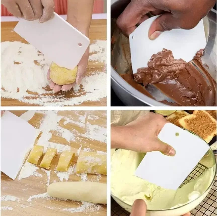 🍰 Coupe-Pâte Multifonction pour Pâte à Pain et Gâteaux - Gratte-Pâte Cuisine DIY Eco-Friendly - Taille 13x9CM