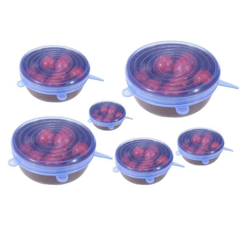 Couvercles de conservation extensibles Bleu