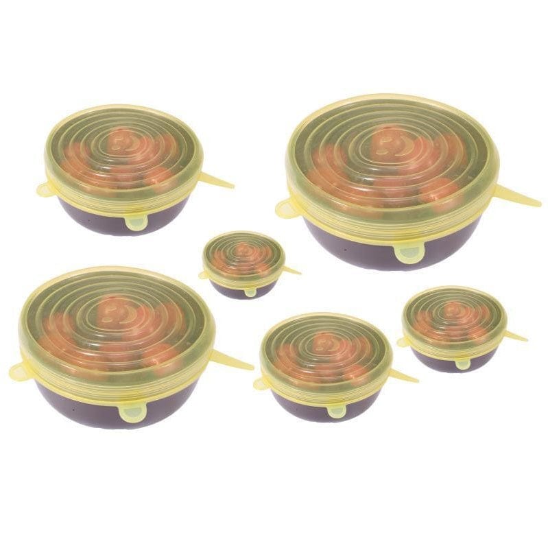 Couvercles de conservation extensibles Jaune