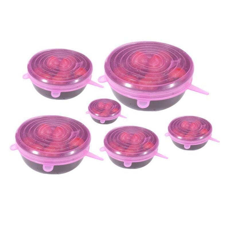 Couvercles de conservation extensibles Rose