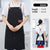 Cross Back Kitchen Apron Waterproof Canvas Chef Apron With Large Pocket and Adjustable Straps For  Bubble BBQ Shop Nail Salon Black