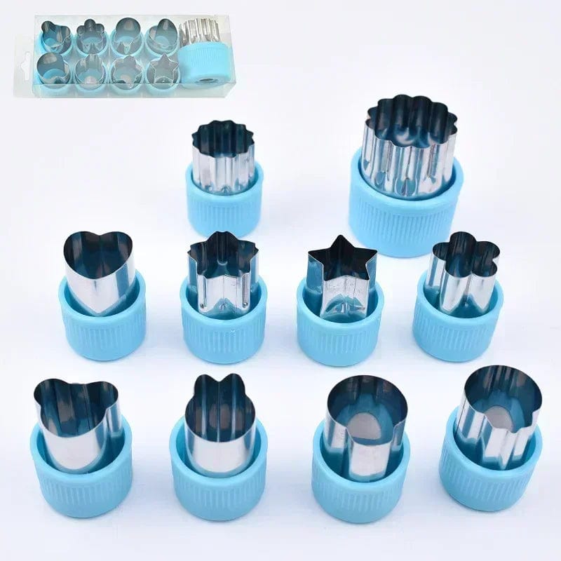 Découpe-Légumes Puzzle Bleu / Lot de 10