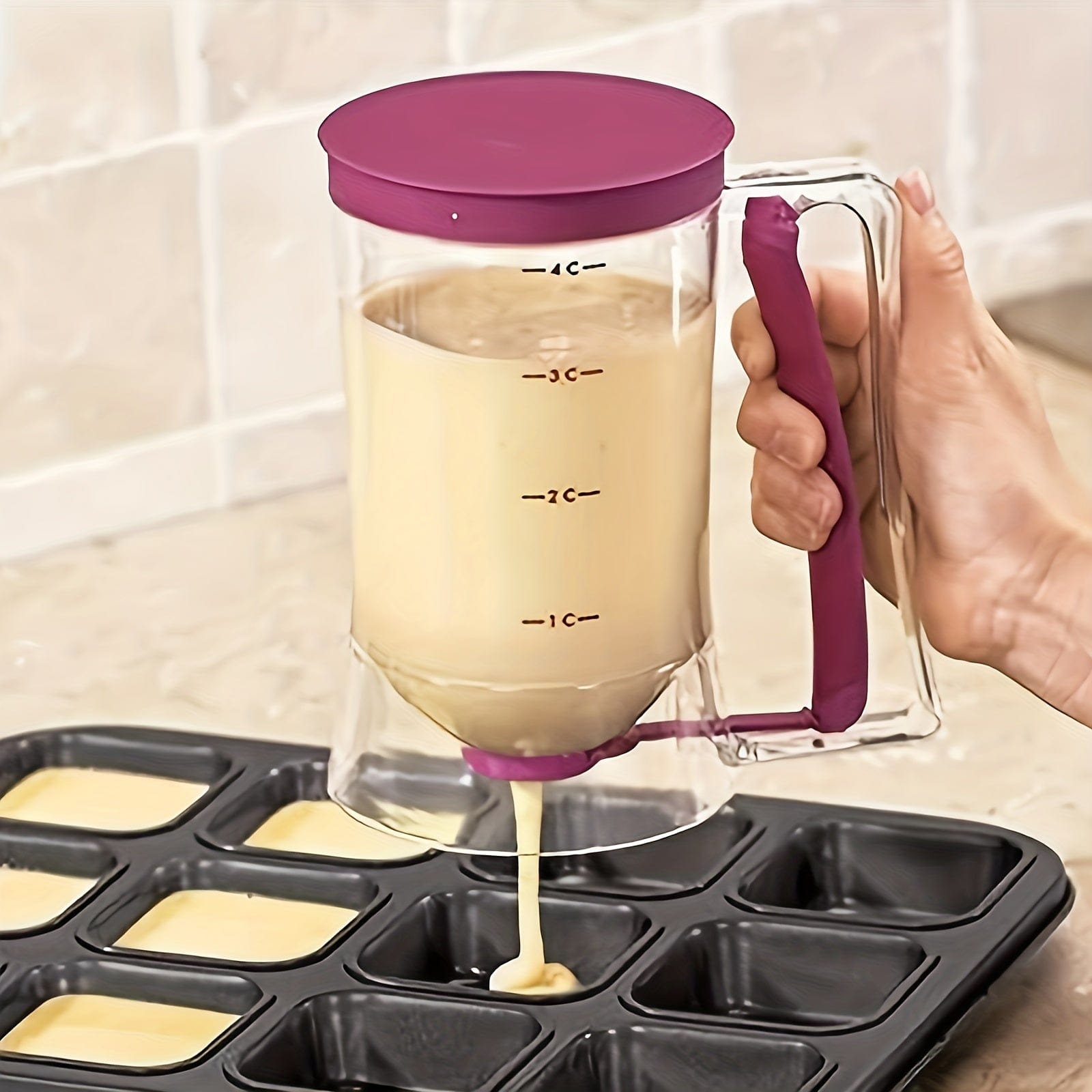 Distributeur de Pâte à Cupcakes - Séparateur de Batter, Mesure Précise 1pc