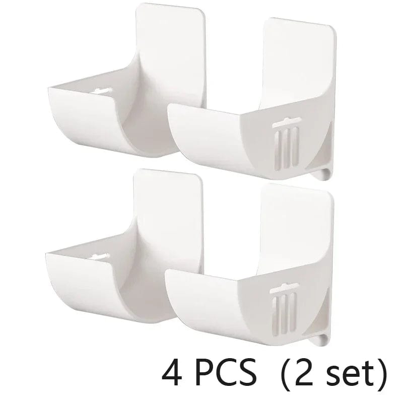 Distributeur de sacs poubelle mural Kitchen Bath en plastique - Lot de 4/2 - Rangement frais pour sacs poubelle 4PCS-2SETS
