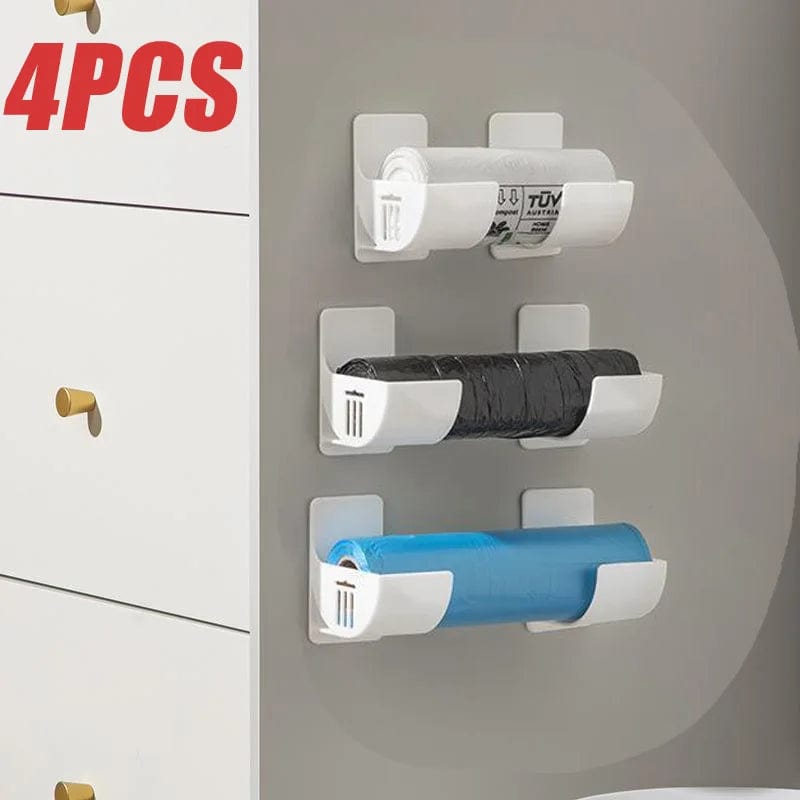 Distributeur de sacs poubelle mural Kitchen Bath en plastique - Lot de 4/2 - Rangement frais pour sacs poubelle