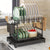 Égouttoir à vaisselle double étages avec range-couverts et égouttoir, Rangement vaisselle multifonction, Grande capacité, Pour plan de travail cuisine