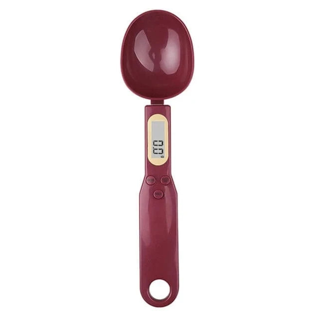 Electronic Kitchen Scale 500g 0.1g LCD Digital Measuring Food Flour Digital Spoon Scale Mini Kitchen Tool for Milk Coffee Scale red