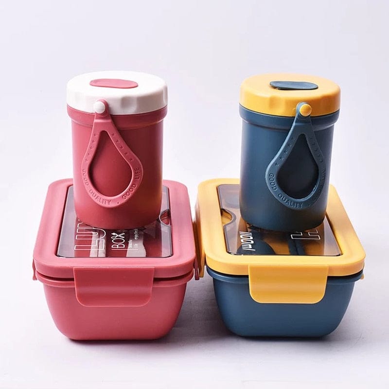 Ensemble « Lunch Box Kids » : Boite repas + Couverts + Verre + Sac