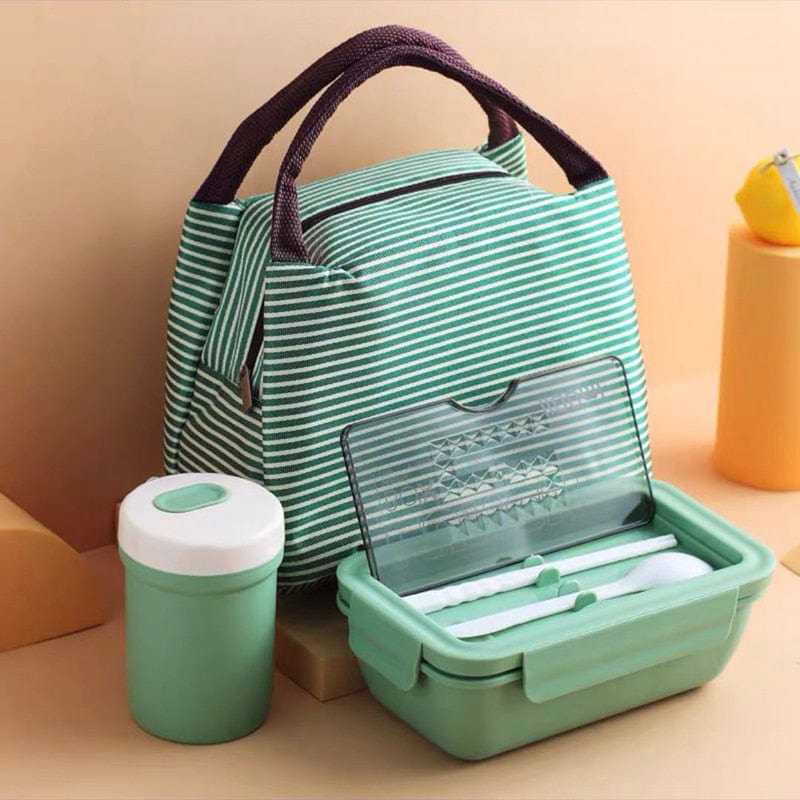 Ensemble « Lunch Box Kids » : Boite repas + Couverts + Verre + Sac