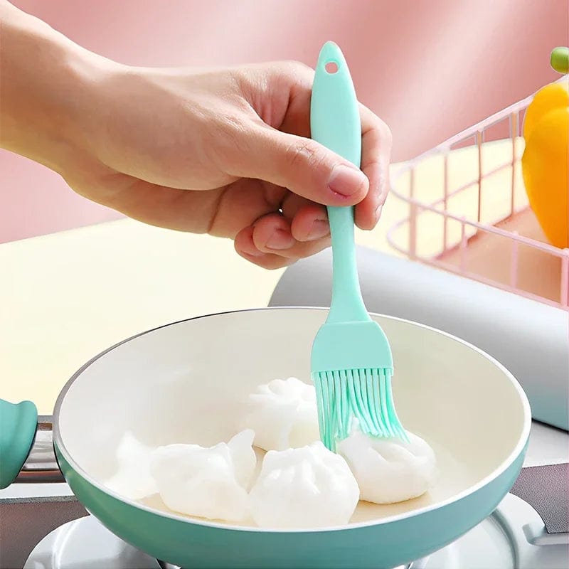 Food Grade Silicone Oil Brush BBQ Barbecue Brush Kitchen Pancake Silicone Brush Small Sauce Brush Non-linting Baking Tools