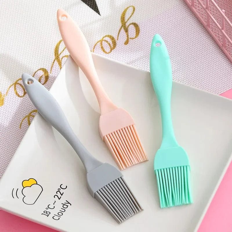 Food Grade Silicone Oil Brush BBQ Barbecue Brush Kitchen Pancake Silicone Brush Small Sauce Brush Non-linting Baking Tools