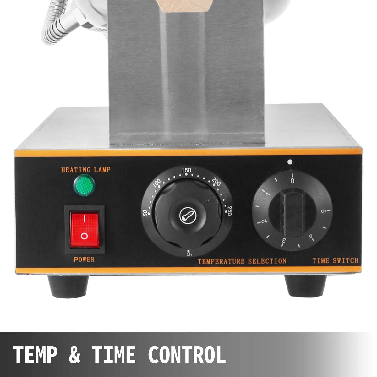 Gaufrier Électrique à Bulles d'Oeuf en Acier Inoxydable Quatre Gaufres