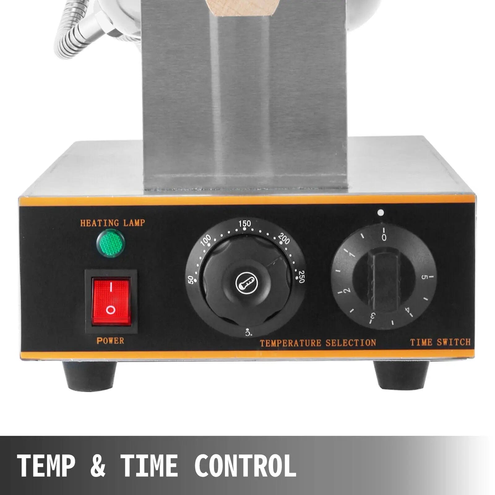 Gaufrier Électrique à Bulles d'Oeuf en Acier Inoxydable Quatre Gaufres