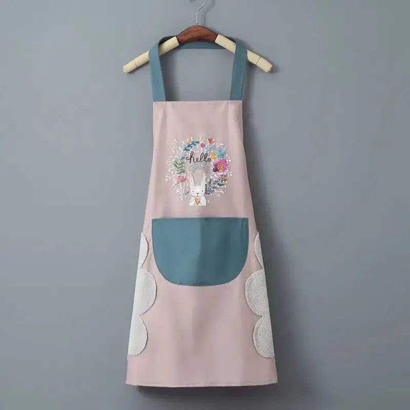 Household Kitchen Cooking Apron Hand-wiping Oil-proof Waterproof Men Women Adult Waist Fashion Coffee Overalls Wipe Hand Apron