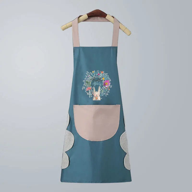 Household Kitchen Cooking Apron Hand-wiping Oil-proof Waterproof Men Women Adult Waist Fashion Coffee Overalls Wipe Hand Apron