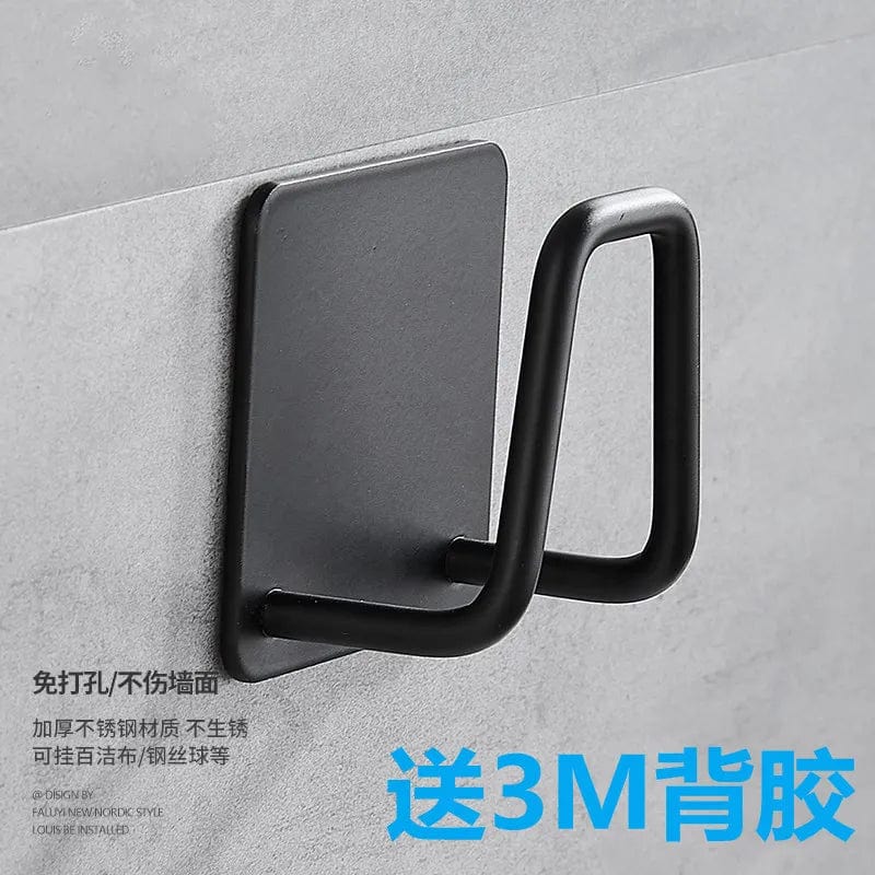 Kitchen Organizer Sponge Holder Soap Drying Rack Self Adhesive Sink Drain Racks Stainless Steel Sink Wall Storage Racks Hooks b