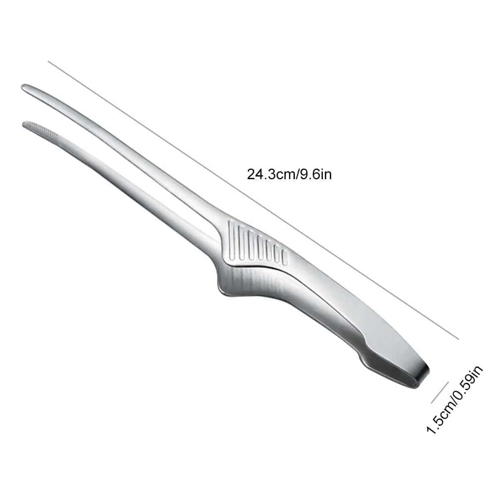 Korean Barbecue Clips Stainless Steel Grill Cooking Chef Tongs Kitchen Baking Bread Tweezer Outdoor Grilling Steak Clamp Tools