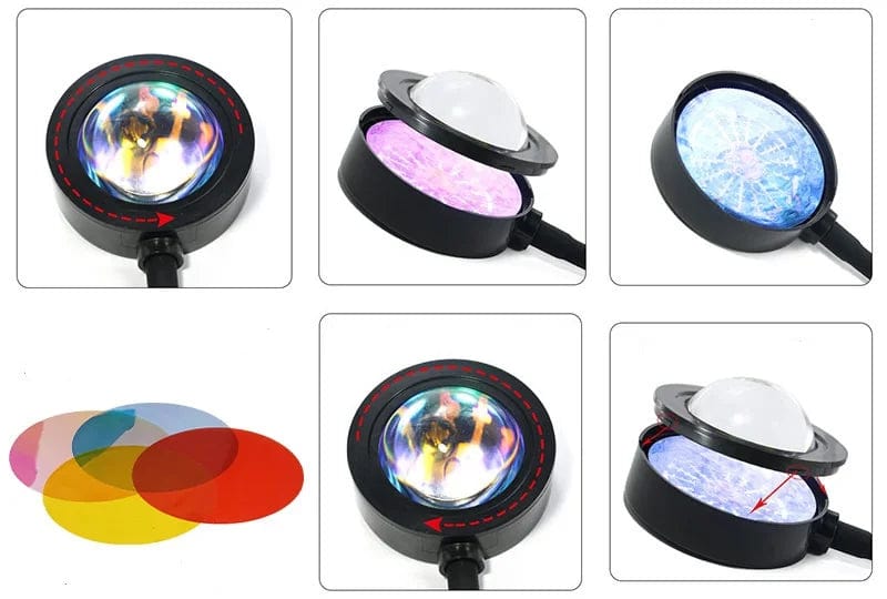 Lampe "Coucher de Soleil" controlable à distance (par télécommande et smartphone)