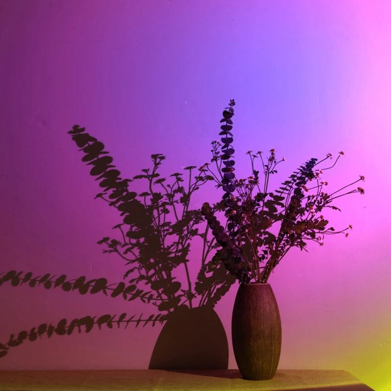 Lampe "Coucher de Soleil" controlable à distance (par télécommande et smartphone)