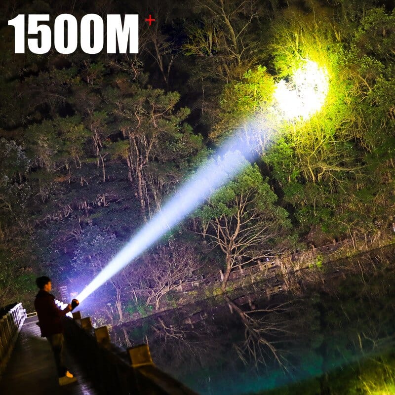 Lampe de Poche Ultra Puissante et Indestructible Large avec une poignée / USB