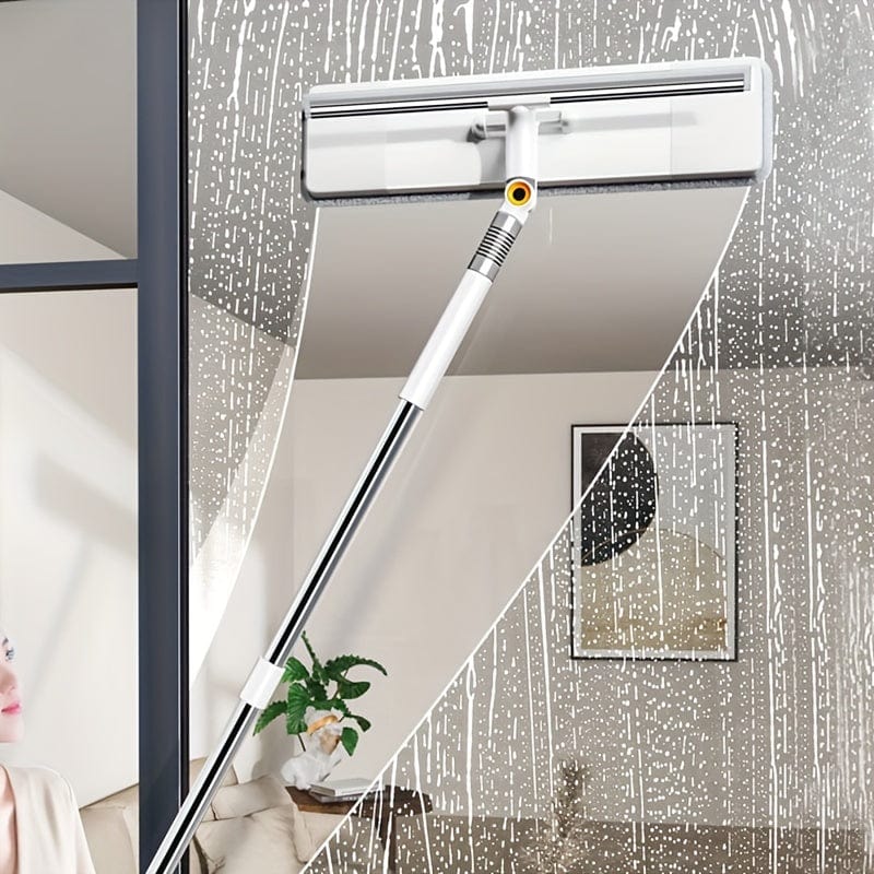 Lave-Glace Extensible 2 en 1 pour Vitres, Balai Rotatif et Raclette, Essuie-Vitre, Grattoir Pare-Brise Voiture 1pc