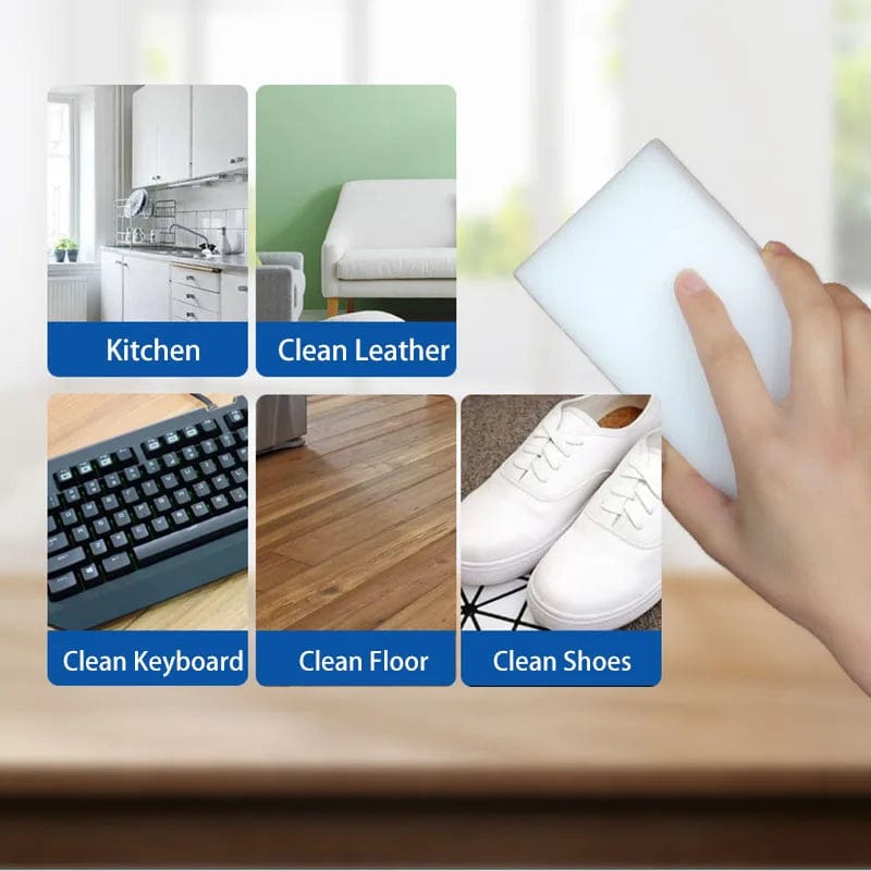 Lot de 10 Éponges Magiques Nettoyantes pour Cuisine et Salle de Bain