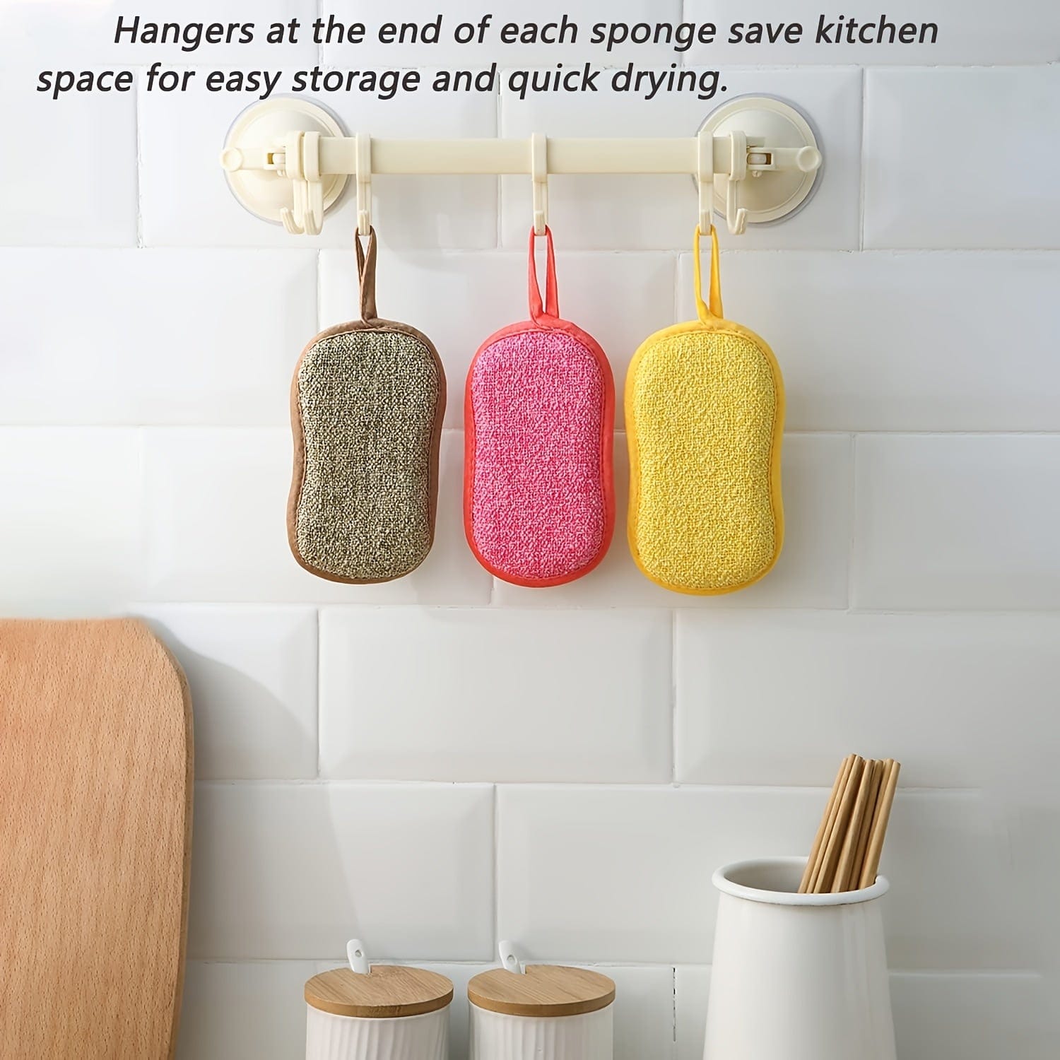 Lot de 10 Éponges Microfibre Colorées pour Cuisine, Facile À Nettoyer Vaisselle, Casseroles et Poêles