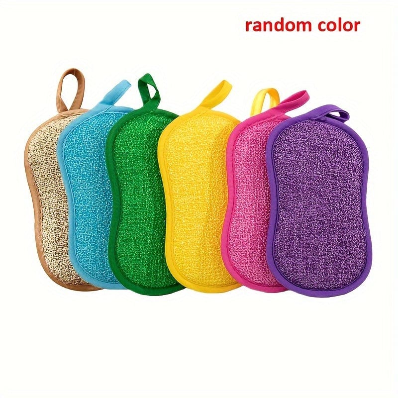 Lot de 10 Éponges Microfibre Colorées pour Cuisine, Facile À Nettoyer Vaisselle, Casseroles et Poêles 5pcs