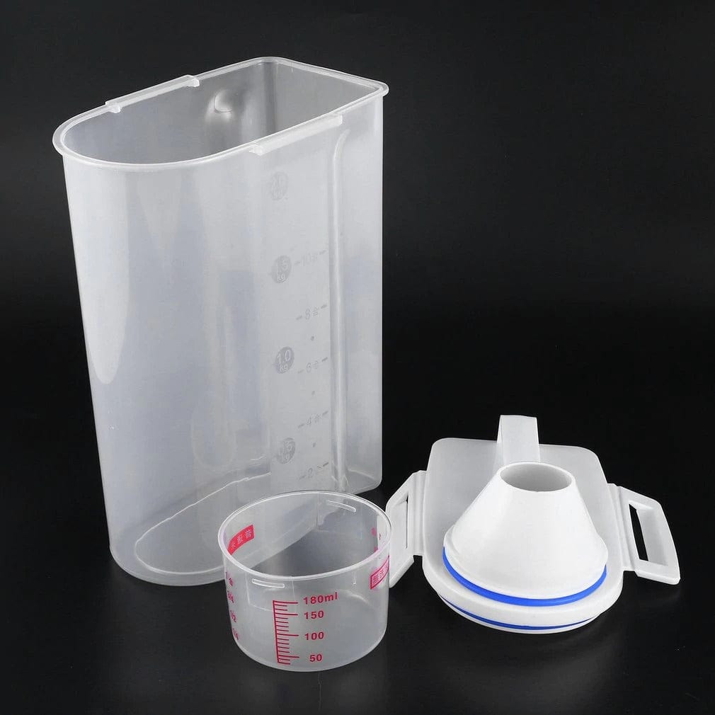 Lot de 3 boites de conservation alimentaires à becs verseurs et doseurs gradués