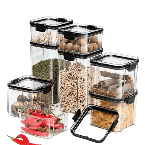 Lot de 5 Boîtes Hermétiques empilables Boîtes Hermétiques