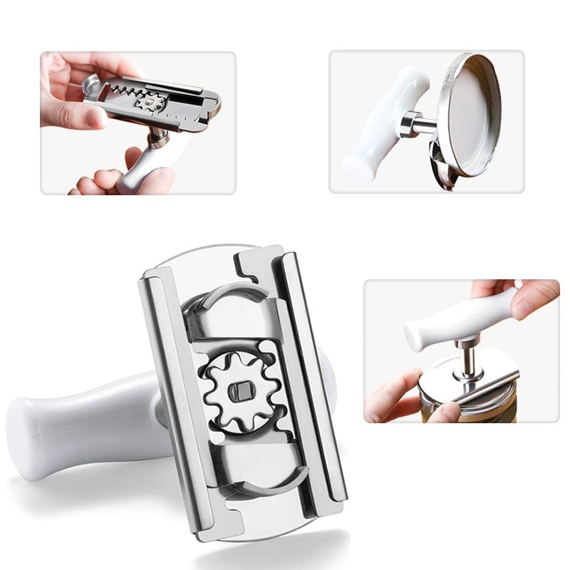 🔥 LOT: Ouvre Bocal Ajustable ➕ Ouvre Bocal Polyvalent