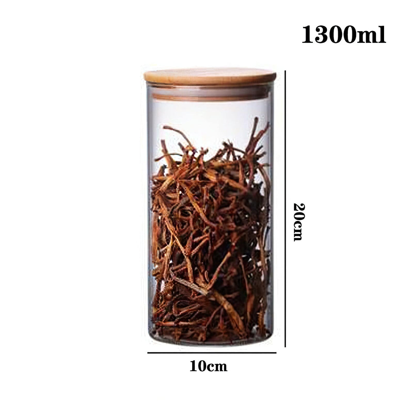 Set de 3 bocaux en verre avec couvercle en bambou | ALPHA... – Alpha 55