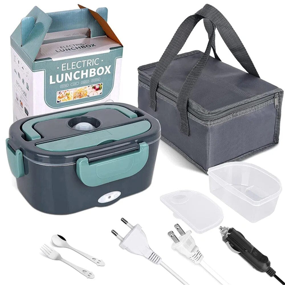 Lunchbox Gamelle Chauffante Bleu-Vert