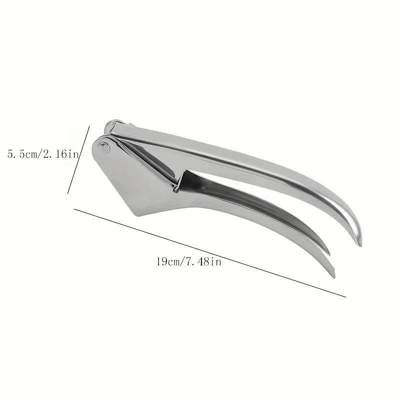 Presse-Ail Manuel Inox 304 Certifié LFGB — Double Levier, Sans Épluchage