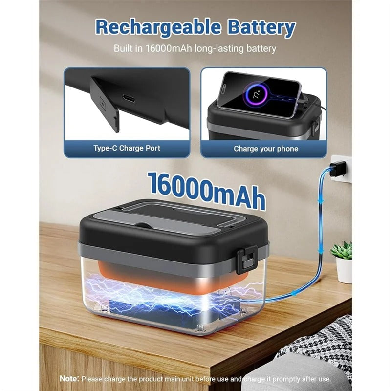 LunchBox Chauffante Électrique 16000mAh 220V pour Bureau et Voyage