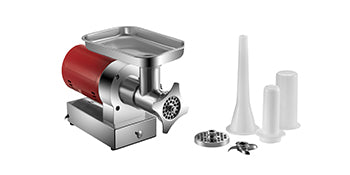 Hachoir à Viande Électrique 1 100 W — 300 kg/h, 2 Plaques + Kit Saucisse
