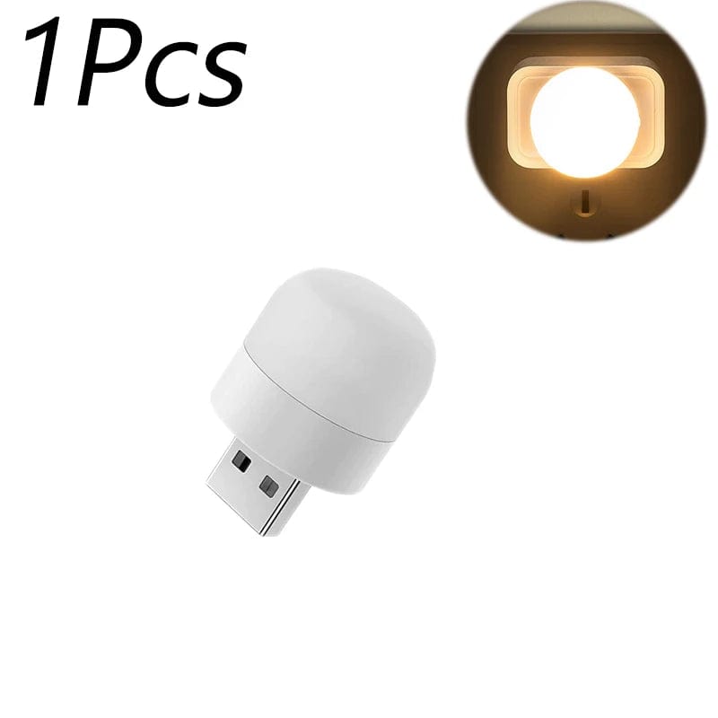 Mini Lampe de Lecture USB Blanc Chaud Rechargeable 1-10 Pcs 1pcs Warm