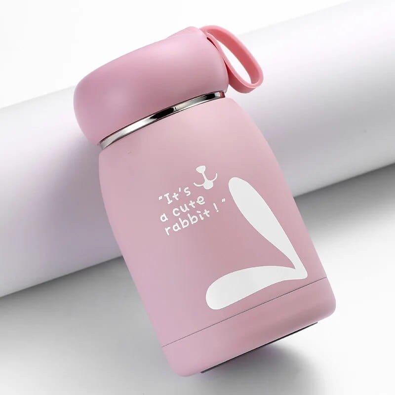 Mini-thermos portable pour enfants Rose