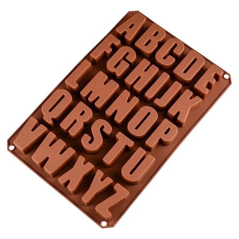 Moule à Chocolat Silicone - Lettres Alphabet 3D