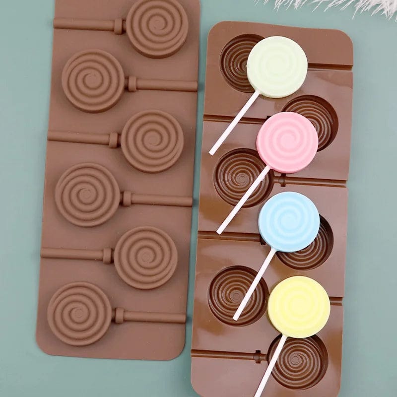 Moule à chocolat Silicone - Sucette Lolipop