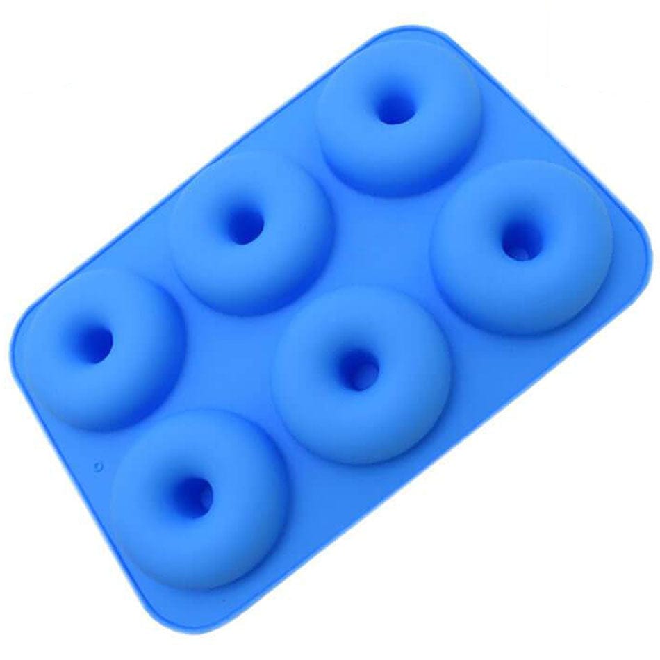 Moule à Donuts et Beignets en Silicone Bleu