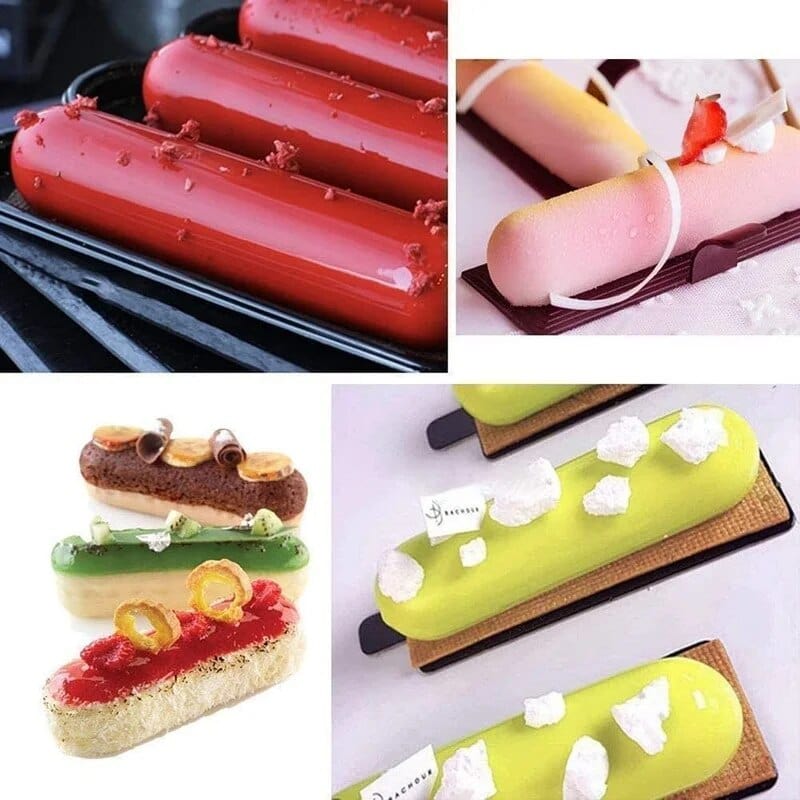 Moules En Silicone à Boudoirs - Neufs - Forme Rectangle Anti-adhésif