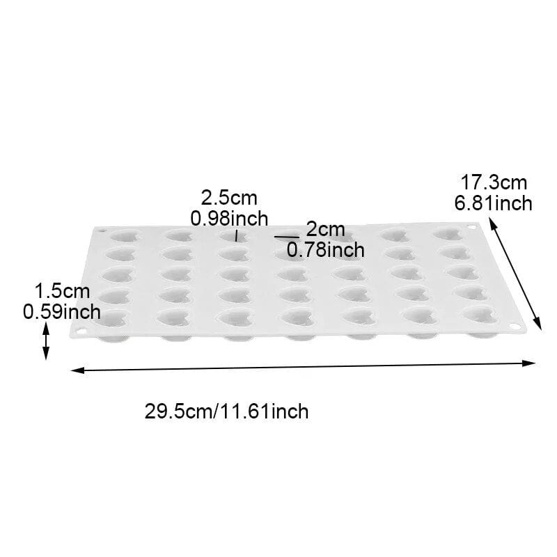 Moule à Gâteau en forme de Coeurs